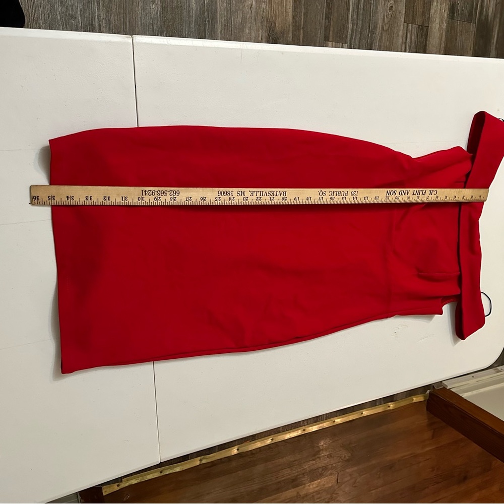 New Karlie Red Shoulder Dress Women Size Large - Picture 6 of 11